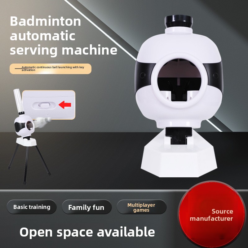 Hot Selling Badminton Serve Machine Automatic Shuttlecock Shooting Equipment Training Badminton Ball Pitching Toys Quois