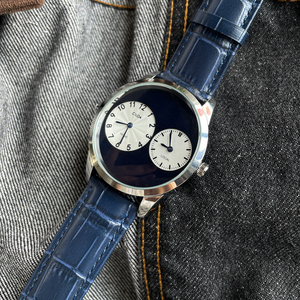 Montre à quartz CILOA-Business, cadran rond, bracelet en cuir, affichage de la date, logo personnalisé pour hommes - 519 - Product Image 6