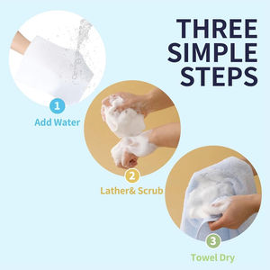 Esponjas de Baño Desechables Sin Enjuague, Esponjas Jabonosas Todo en Uno, Toallitas Pre-impregnadas de Jabón para la Higiene y Cuidado de Adultos - Product Image 6