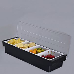 Contenedor Refrigerado para Servir Condimentos, Bandeja para Guarniciones Frías, Organizador de Barra para el Hogar, el Trabajo o Restaurantes - Product Image 2