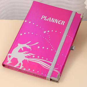 Metal Cover A5 Hardcover Journal PU Cover Custom Printed <b>Diary</b> Notebook High Quality - Product Image 2