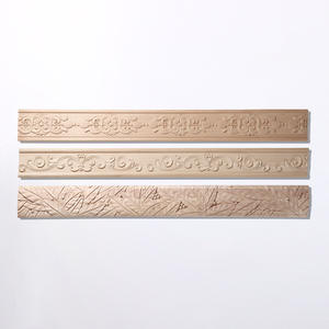 Moulures en bois massif sculpté en hêtre allemand Dongyang, style européen, pour cadre de porte d'entrée, ligne de taille, bordure de plafond et mur - Product Image 3