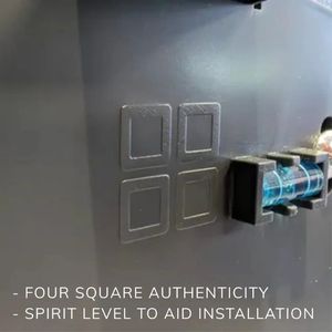 ตู้กดสบู่พลาสติกสีขาวสไตล์ยูโรติดผนังความจุ1L หน่วยห้องน้ำภาชนะใส่ของเหลวสำหรับห้องน้ำสาธารณะ - Product Image 3