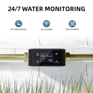 เครื่องตรวจจับการรั่วไหลของน้ำดีไซน์ใหม่พร้อมวาล์วปิดอัตโนมัติผ่านการแจ้งเตือนสมาร์ทโฟนเพื่อป้องกันบ้านของคุณจากการรั่วไหล - Product Image 2