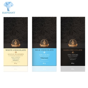 Wholesale Custom Logo Food Grade Eco Friendly Folding Chocolate Bar Black Paper Chocolate <b>Box</b> - Product Image 3