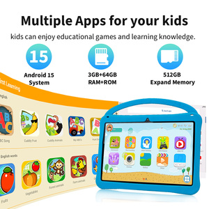 Tablette éducative pour enfants 10 pouces IPS anti-chute avec 64 Go de ROM, Android 15, Wi-Fi 6, contrôle <span class=keywords><strong>parental</strong></span> et <span class=keywords><strong>logiciel</strong></span> IWawa préinstallé - Product Image 3