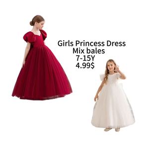 Pacchetto Misto Catpapa: Abito <span class=keywords><strong>da</strong></span> Principessa Floreale a Strati per Bambine, Stile Formale per Feste di Compleanno e Spettacoli - Product Image 1