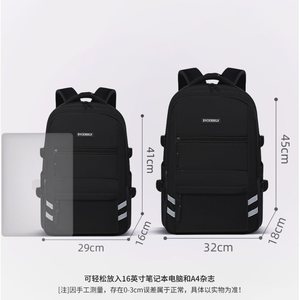 Bvckbbrlv Men's <b>Backpack</b> <b>Large</b> Capacity Waterproof Laptop Bag For Business Travel Hiking School Use - Product Image 2