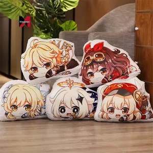 Presente De Natal Anime Genshined Impacto Barbara Venti Lisa Viajante Cosplay Cute Pillow Plush