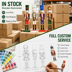 Figurine et jouet de Noël <span class=keywords><strong>Casse</strong></span>-<span class=keywords><strong>Noisette</strong></span> rouge avec ficelle personnalisable Décoration de Noël personnalisée en usine en gros - Product Image 5