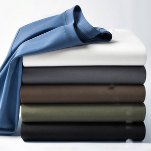 <span class=keywords><strong>T</strong></span>-shirts en coton haut de gamme, col rond, manches courtes, pour homme, usage quotidien, coton Pima, taille <span class=keywords><strong>4XL</strong></span> et plus - Product Image 1