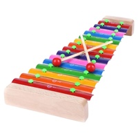 Percussion Instrument Orff Xylophone 15 Tone Music Toy 15 Scales Colorful Musical Instrument for Toddlers