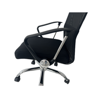 Chaise de bureau de direction en maille de meubles à ossature métallique Chaise de bureau ergonomique avec repose-pieds Hbada E3