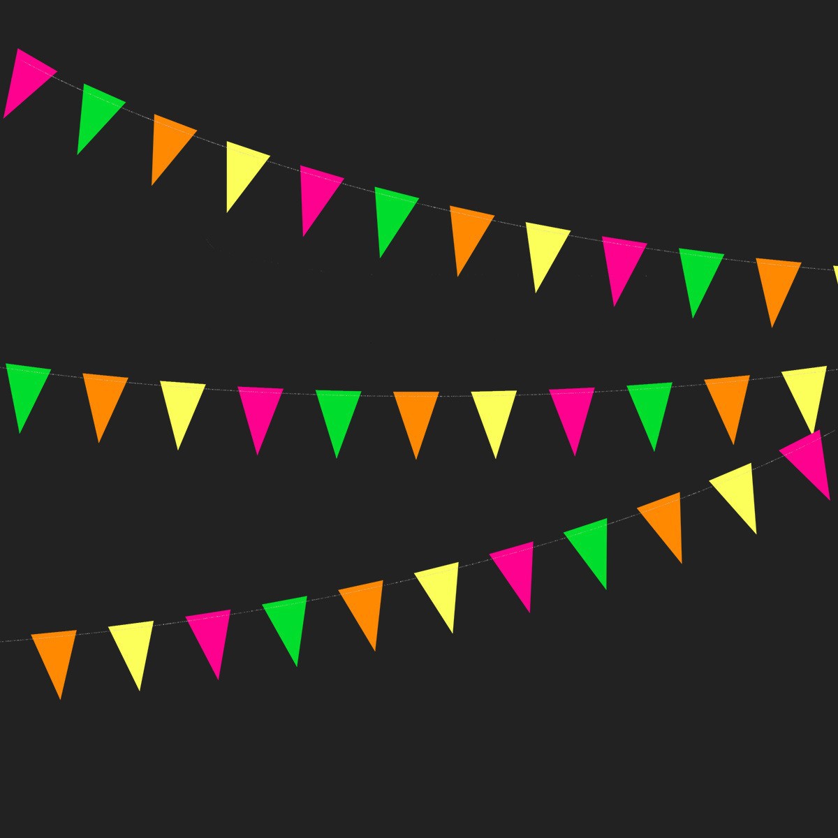 2 meters 6.5cm pennant paper string