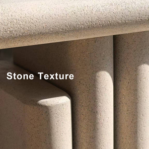 Tavolino <span class=keywords><strong>da</strong></span> <span class=keywords><strong>Salotto</strong></span> Japandi all'Ingrosso, Tavolino Wabi-Sabi con Vernice Minerale e Texture Effetto Pietra - Product Image 5