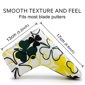 Haute Qualité Trèfle Golf <span class=keywords><strong>Lame</strong></span> Putter Couverture Golf Headcover Putter Magnétique Sneaker Golf Putter Couverture - Product Image 3