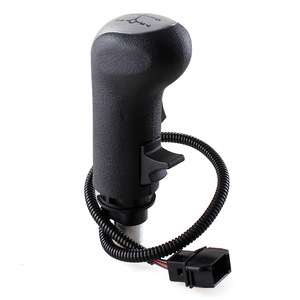 Man Truck Bus Gear <b>Shift</b> <b>Knob</b> 81326200112 Leather Ergonomic Black Silver - Product Image 4