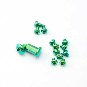 Set di viti per <span class=keywords><strong>Benchmade</strong></span> Bugout 535 EDC con manico in titanio lavorato in fabbrica, tipo a pulsante colorato per trasporto tascabile - Product Image 6