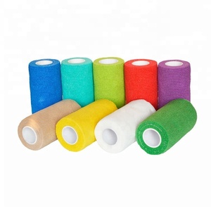 Hersteller Gratisprobe Kohäsive Bandage Pferdezubehör Flexibler Elastischer Veterinärverband Huf-Kohäsivband - Product Image 1