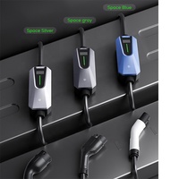OWP OWP-ST-P002 Chargeur EV portable neuf 3,5-7KW Type 2 Courant réglable 10-32A Chargeur rapide WIFI RFID/APP pour la démarrage des véhicules