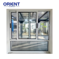 Fenêtres et portes coulissantes en verre et aluminium personnalisées, résistantes aux chocs et aux ouragans, pour bureaux