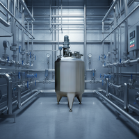 Cuve de mélange industrielle en acier inoxydable 1000L-1500L avec réacteur de mélange pour résine polyester, équipement chimique