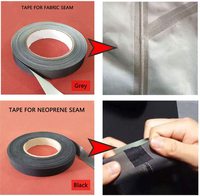 Patch thermocollant imperméable WBG pour combinaison de plongée, ruban adhésif de réparation en néoprène pour la fusion des tissus, idéal pour réparer les coutures et les déchirures