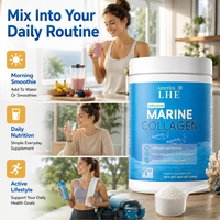 Collagène marin Shecome personnalisé pour la peau, les ongles et les cheveux. Complément alimentaire en poudre de collagène marin hydrolysé pour adultes.