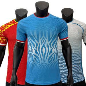 เสื้อฟุตบอลคองโกฤดูร้อนใหม่ปี 2026-2027 แอฟริกา คัพ เนชันส์ รุ่นนักเตะ บริการ OEM ชุดเซ็ต 100% โพลีเอสเตอร์ ระบายอากาศได้ดี แห้งเร็ว - Product Image 1