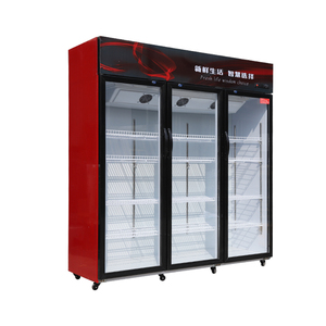 Refrigerador con Puerta de Vidrio, Congelador Vertical, Enfriador Comercial de Bebidas, Refrigerador Comercial con Enfriamiento por Aire, Enfriador de Coca-Cola - Product Image 5