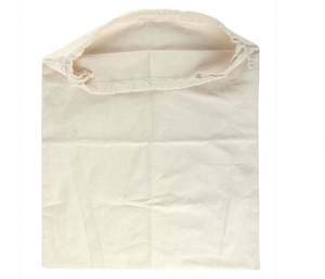 White Cotton Custom Drawstring Dust <b>Bag</b> Covers for Handbag - Product Image 2