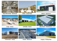 Nave Industrial de Acero Galvanizado en Caliente PTH de Estructura Transparente, Taller de Acero Duradero con Estructura de Acero Q355B y 2 Años de Garantía