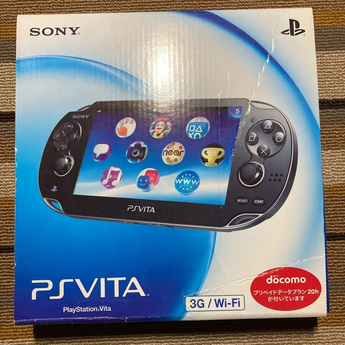 PS VITA 箱あり 本体 pch1000 SONY PlayStation PS Vita PCH-1000 ZA04 Sapphire Blue Wi-Fi