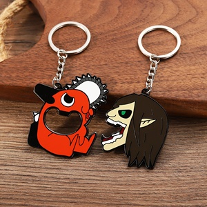 Porte-clés décapsuleur magnétique en alliage de zinc, design créatif, dessin animé, anime, vente en gros personnalisée - Product Image 2