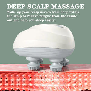 Tendance maintenant masseur de tête sans fil automatique relaxation du cuir chevelu pétrissage vibrant masseur électrique rechargeable du cuir chevelu - Product Image 4