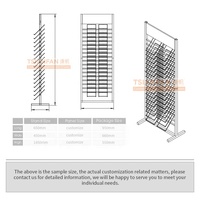 New Design Carpet Rug Display Fabric Plastic Rack Fabric Sample Holder Display Tower Carpet Sample Display Rack
