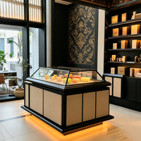Edgy Luxe Cosmetics Boutique Featuring Tiered Open Shelves, Partial Enclosure Checkout, and Integrated LED Display Shelves