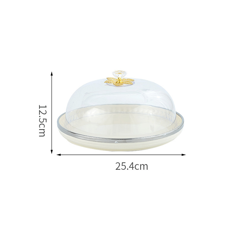 Piatte da 10 pollici Beige con coperchio