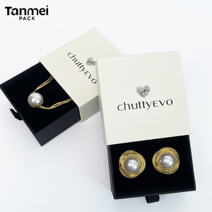 Caja de Joyería de Papel con Logotipo Personalizado para Anillos, Aretes, Pulseras, Colgantes y Collares, Empaque Premium - Product Image 4