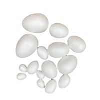Œufs en polystyrène blancs à faire soi-même, plusieurs tailles (2-12 cm), polystyrène pour enfants, marque HE, HEF079