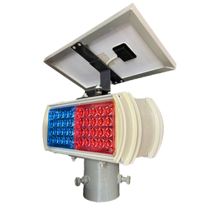 Voyant d'avertissement solaire original Énergie solaire Ambre Avertissement Trafic Jaune Clignotant Barrière d'avertissement lumineux à énergie solaire - Product Image 4