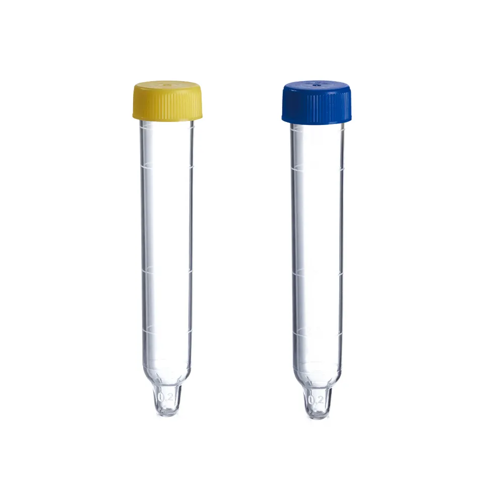 Plastic Steriele Transparante Medische 15Ml Reageerbuizen Collection Urine Conserveermiddel Buizen Met Schroef Caps