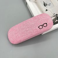 Étui à lunettes en lin personnalisé, boîte à lunettes de soleil portable de luxe, étui de rangement durable pour lunettes