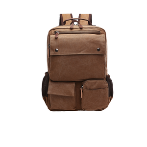 For Casual Vintage Outdoor <b>Backpack</b> with Zipper Closure Polyester Lining Large Capacity Ready Stock for Travel Daily Use - Product Image 1