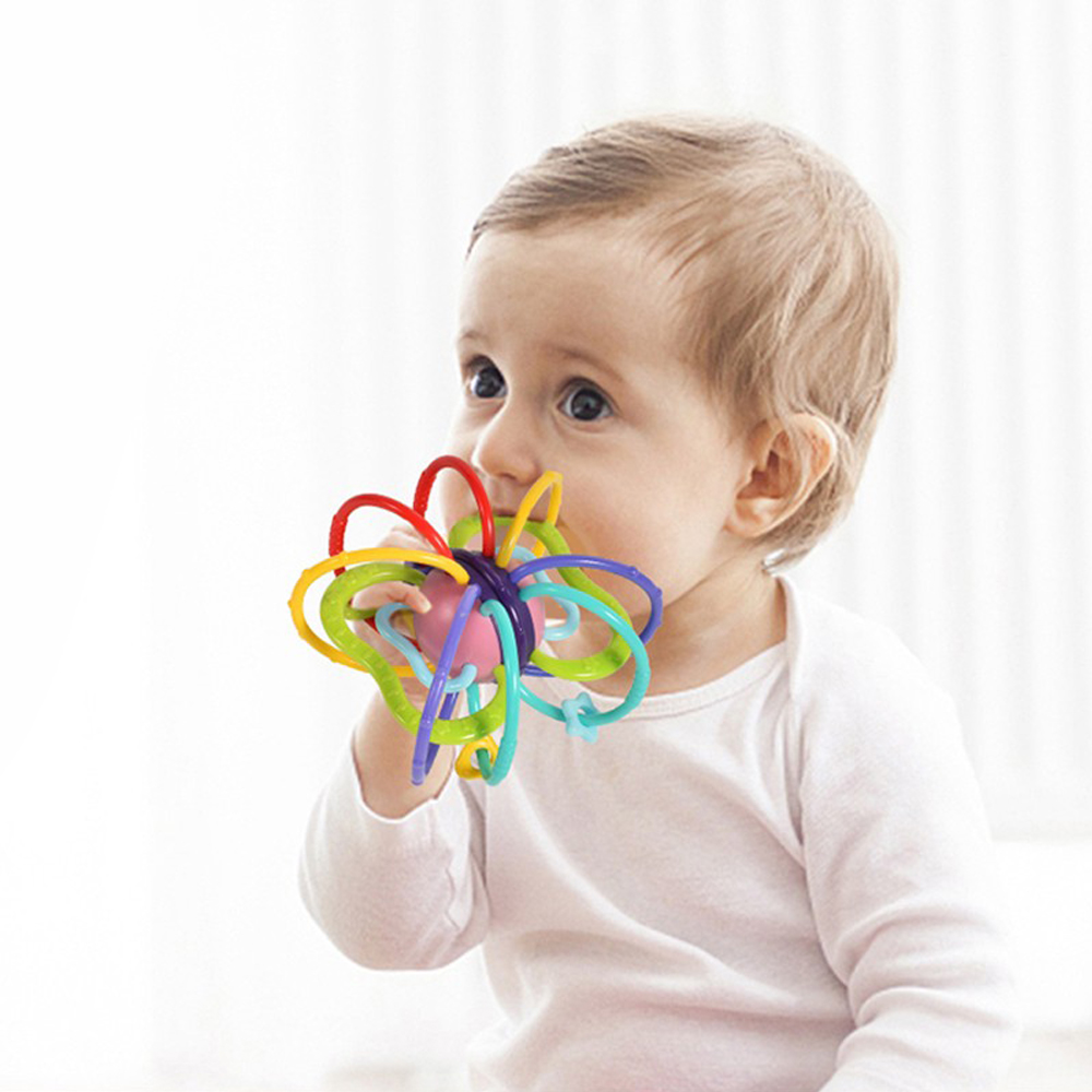 Забавная пластиковая игрушка из ТПУ Манхэттен ловит красочный шар детские игрушки