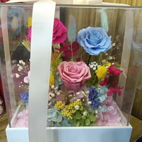Groothandel Ge conserveerde Rozen Bloemen Doos Kleurrijke Cadeaudoos Decoratie voor Valentijnsdag Moederdag Bruiloft Bulk Leverancier