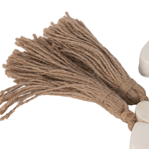 Filo di perline a forma di cuore in marmo con nappa per decorare casa, stanza o ufficio - Product Image 4