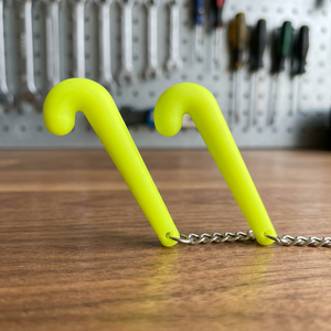Mini bâton de hockey PVC personnalisé porte-clés pour cadeaux de promotion avec logo personnalisé porte-clés - Product Image 3