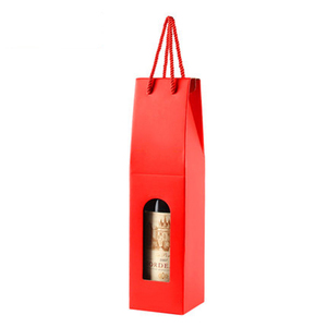Venta al por mayor logotipo personalizado de impresión de embalaje plegable 2 de vidrio de <span class=keywords><strong>vino</strong></span> de caja <span class=keywords><strong>para</strong></span> regalo - Product Image 1
