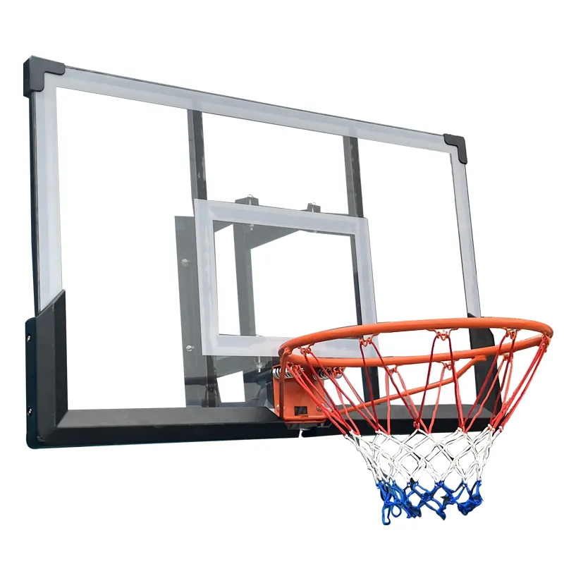 Dudukan bola basket dipasang di dinding dengan pinggiran bola basket desain baru